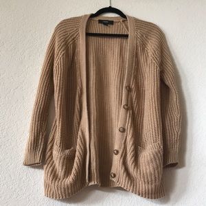 Tan cardigan